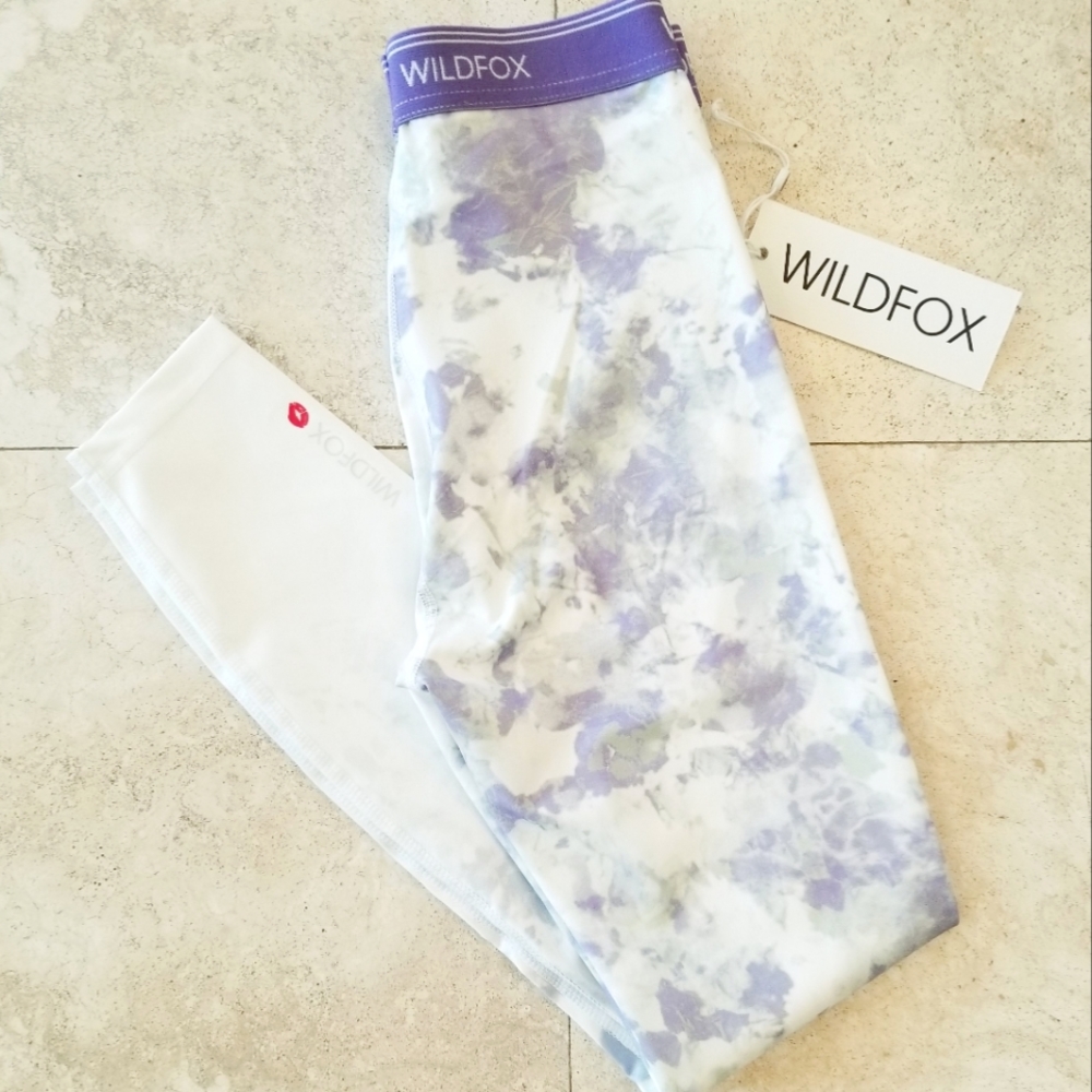 Wild Fox Ombre Tie Dye High Waist Athletic Athleisure Legging Pants NWT - Picture 15 of 15